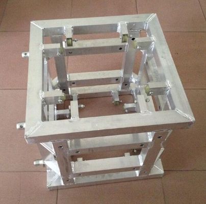 Silver Corner Block Truss Coupler , Aluminum Stage Truss System supplier