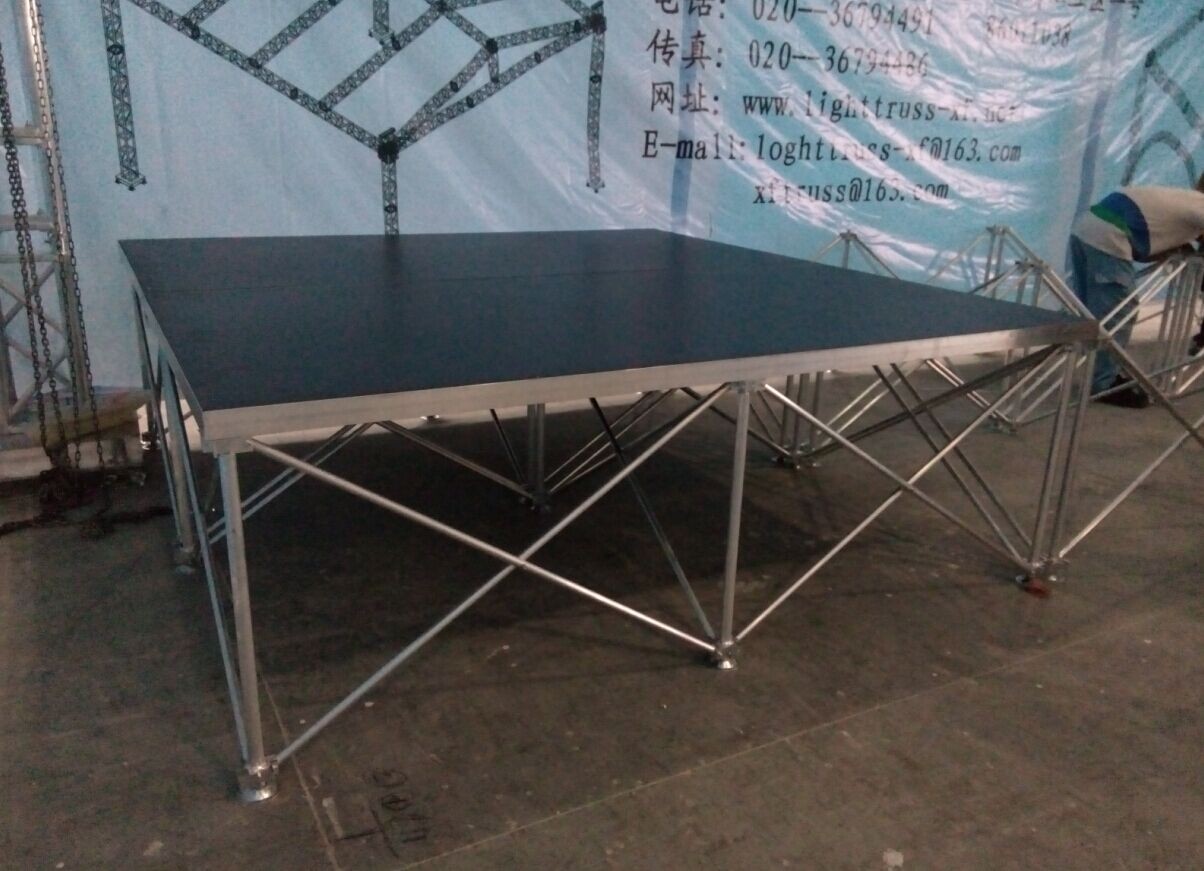 Aluminum Folding Movable Stage Platform with 18mm thickness Anti-slip ...