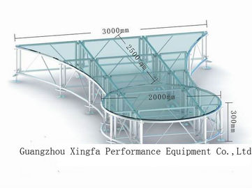 China Customized Clear Anti-slip Acrylic Glass Stage Platformas Waterproof factory