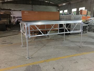 China 6082-T6 Aluminum Assemble Plywood Stage / 1.22 X 2.44m Outdoor Event Portable Stage factory