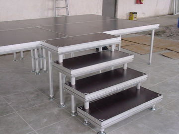 China Aluminum Outdoor  Movable Stage Platform , Portable DJ Stage Outdoor Adjustable Height Stage factory