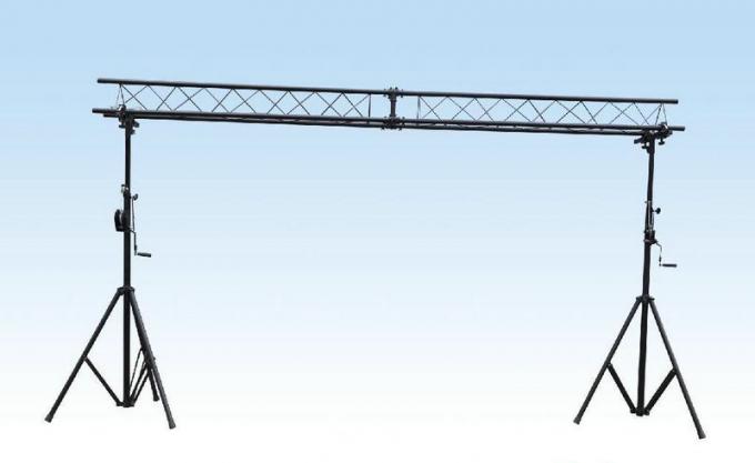 6m Height Light Weight Steel Global Truss Crank Stand For Event Lighting Truss